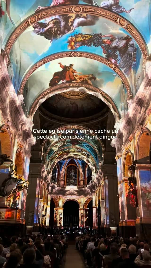 Immersive Light Show Transforms Parisian Church