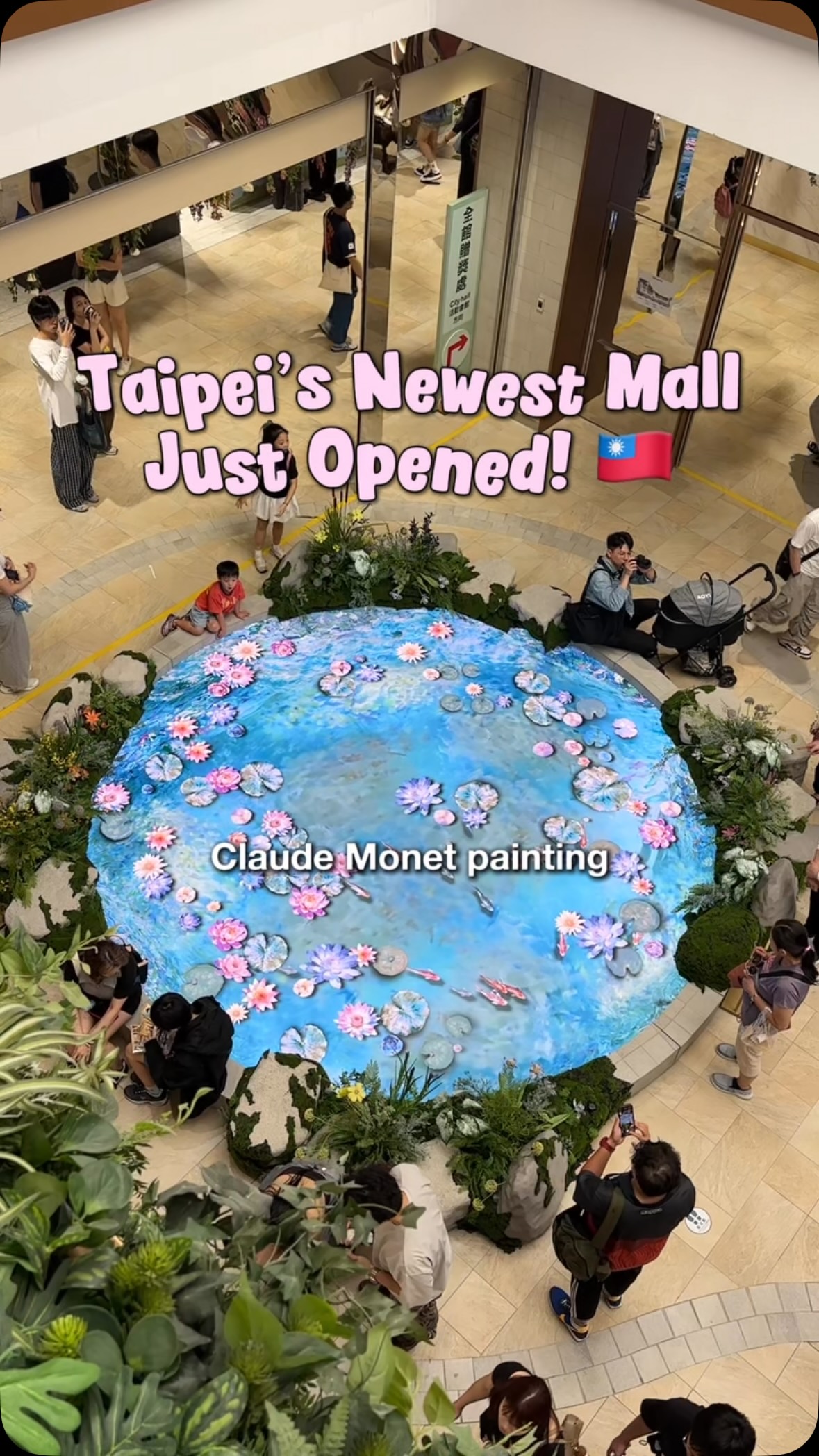 Taipei Malls Feature Monet Garden and City Views