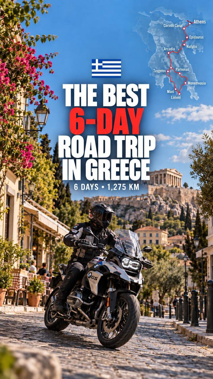 Motorcycle Tour Through Greece's Peloponnese Peninsula