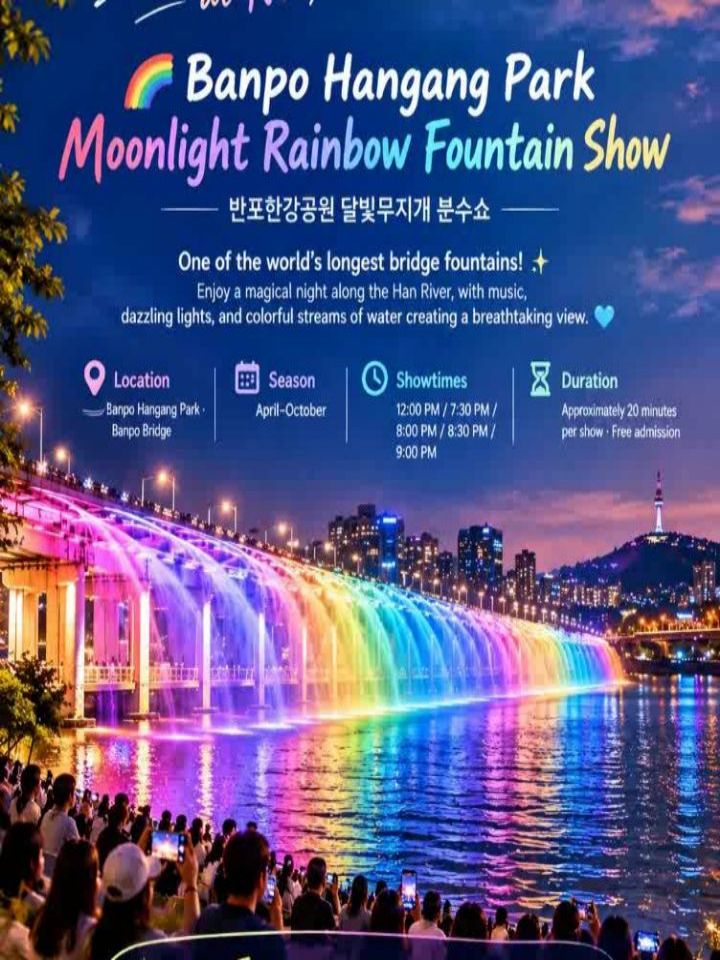 Seoul Parks Offer Dazzling Nighttime Fountain Shows