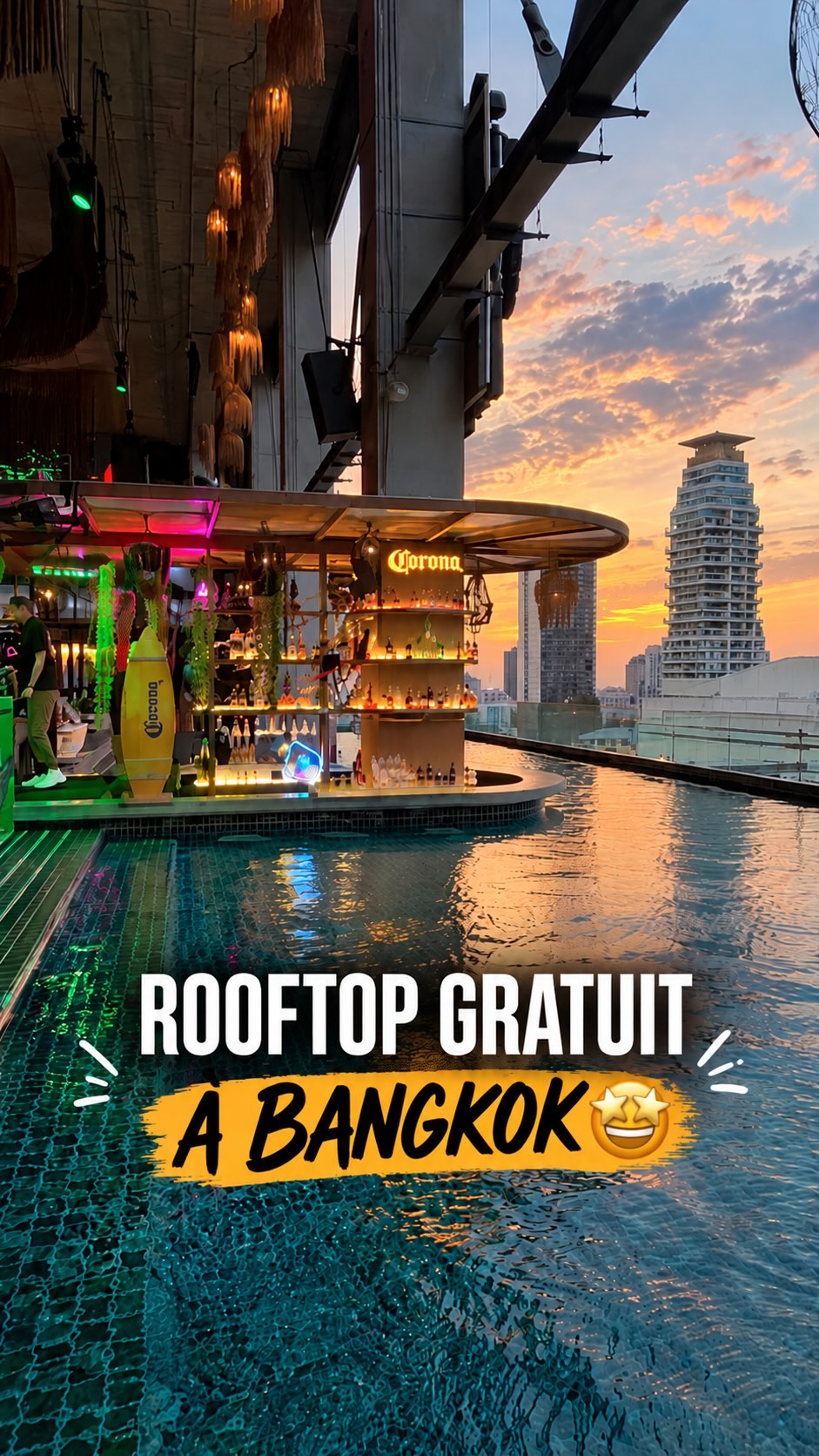 Bangkok Rooftop Bar With Infinity Pool