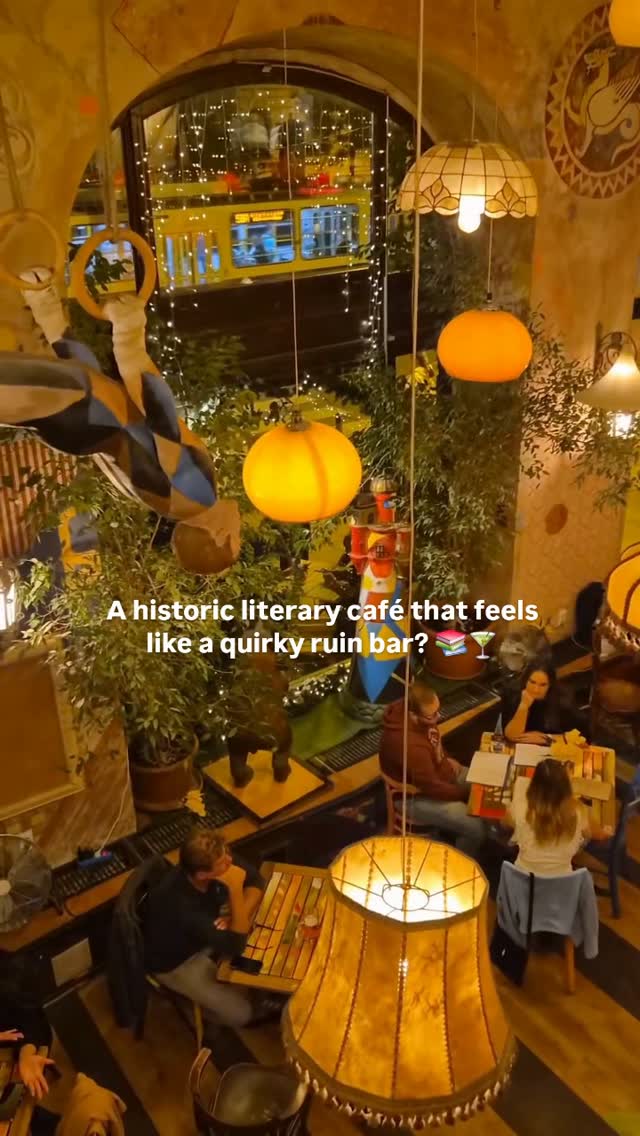 Budapest Literary Café Blends History and Ruin Bar Vibe