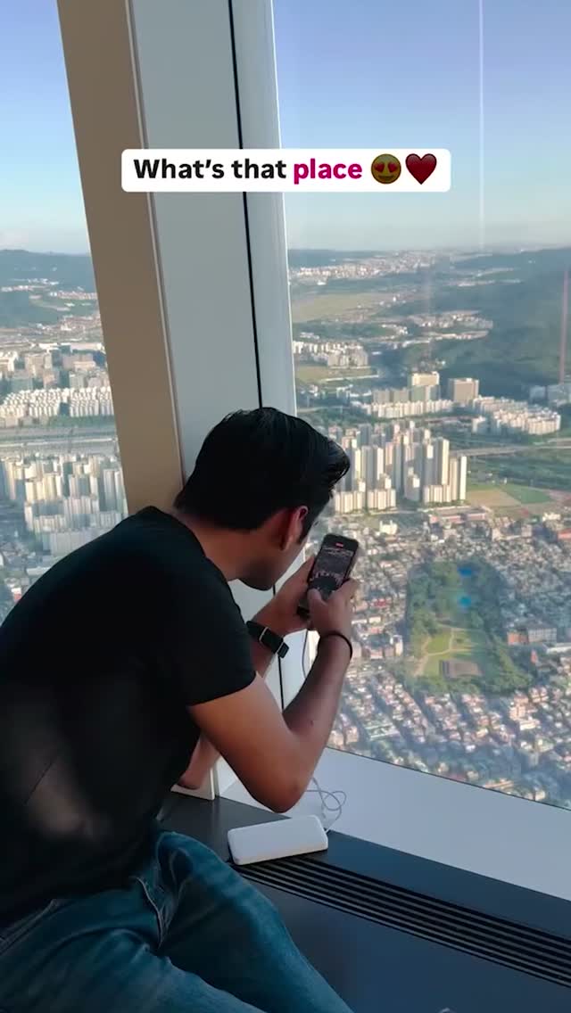 South Korean Tower and Theme Park Views