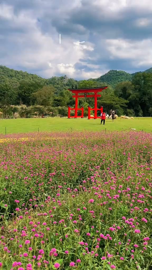 Japanese-Themed Flower Park in Khao Yai