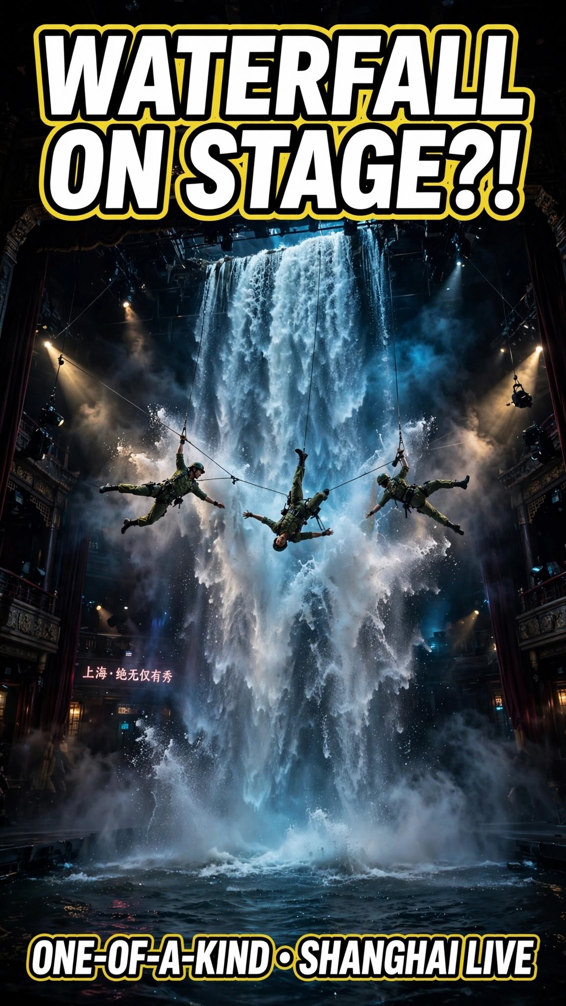 Shanghai Romance Park's Dazzling Water Stunt Show