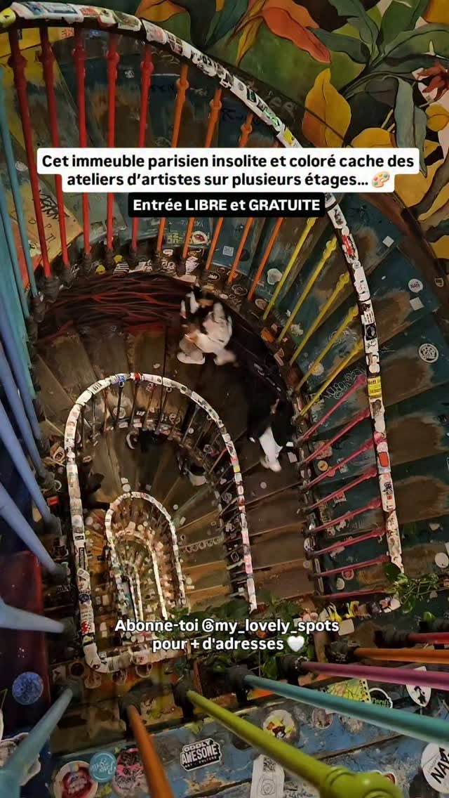 Colorful Paris Artist Studios Building