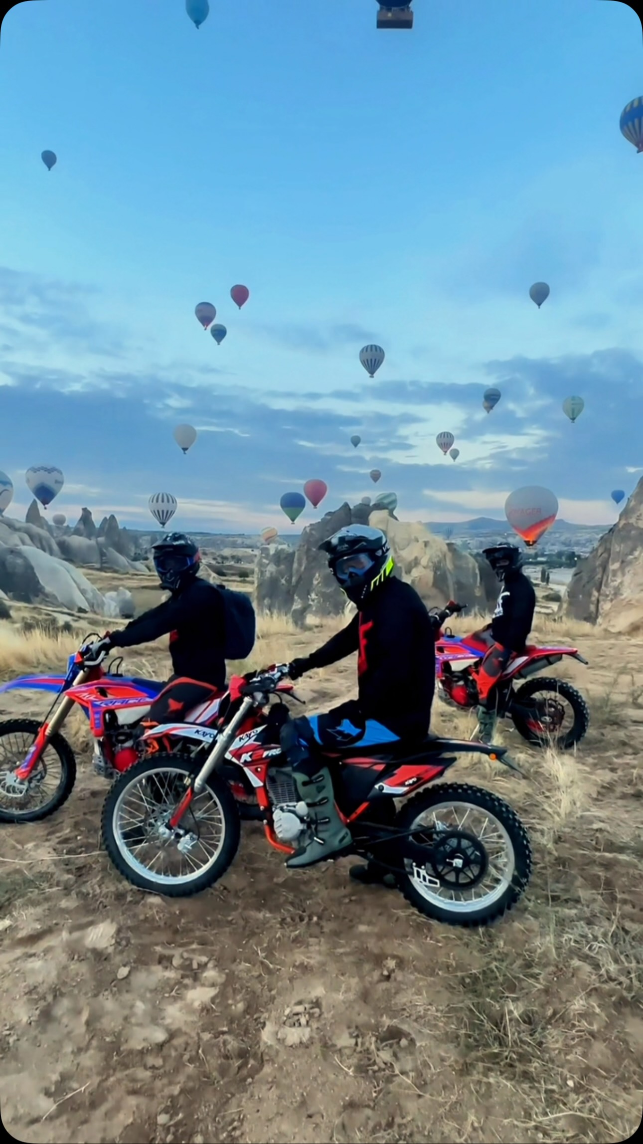 Hot Air Balloons Over Cappadocia's Rock Formations