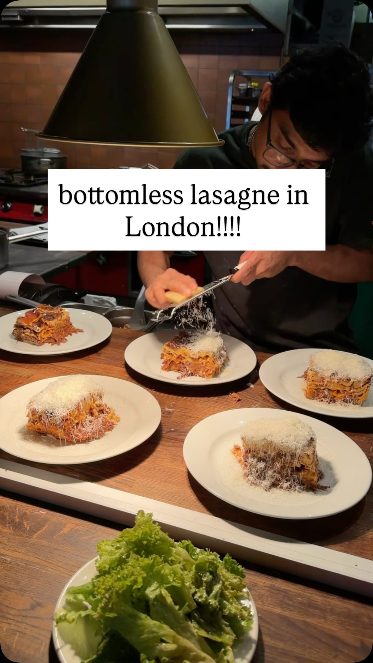 Bottomless Lasagna at Shoreditch's Senza Fondo