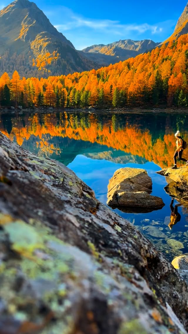 Autumn Reflections At Swiss Lake