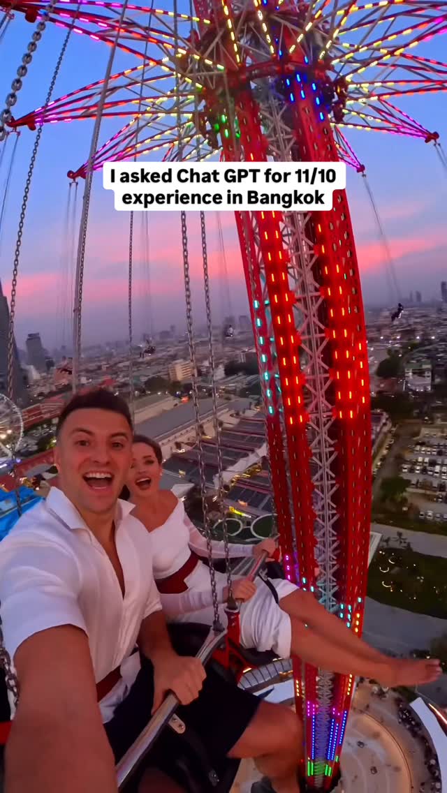 Skyflyers: Thrilling Swing Ride Over Bangkok