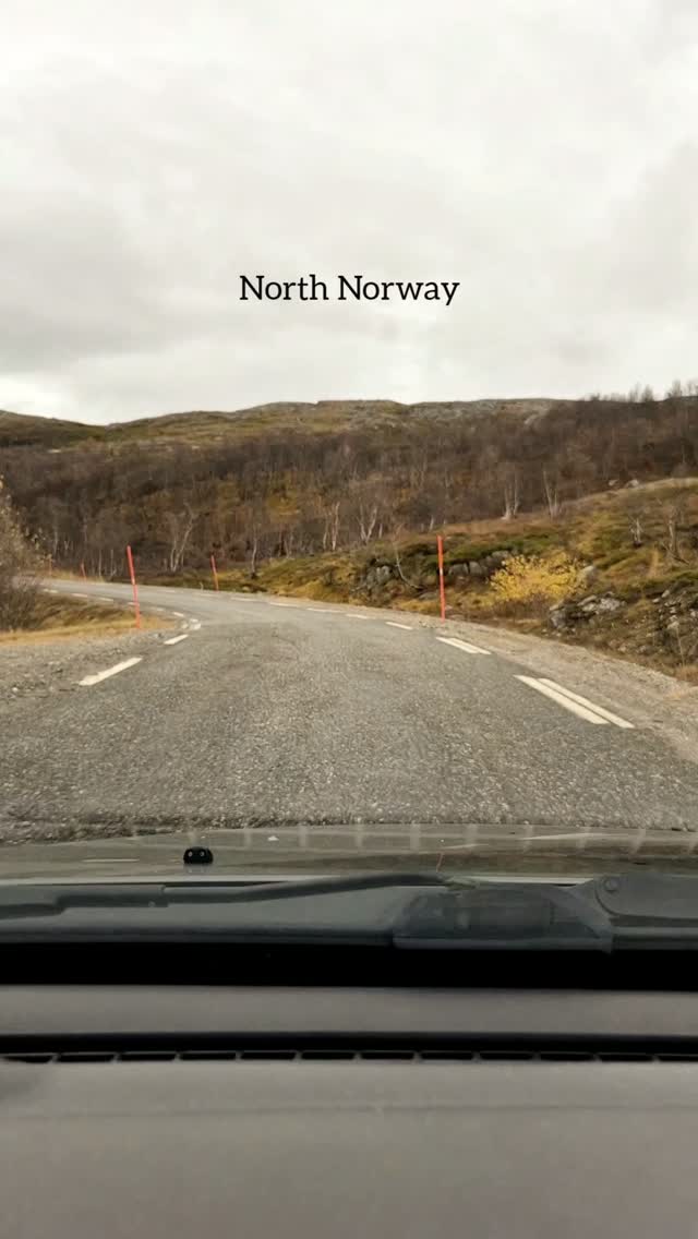 Scenic Drive Through Northern Norway's Autumn Beauty