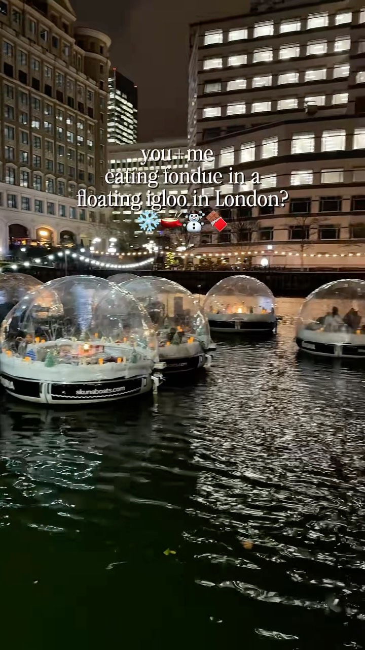 Floating Igloos Offer Romantic Dining In London