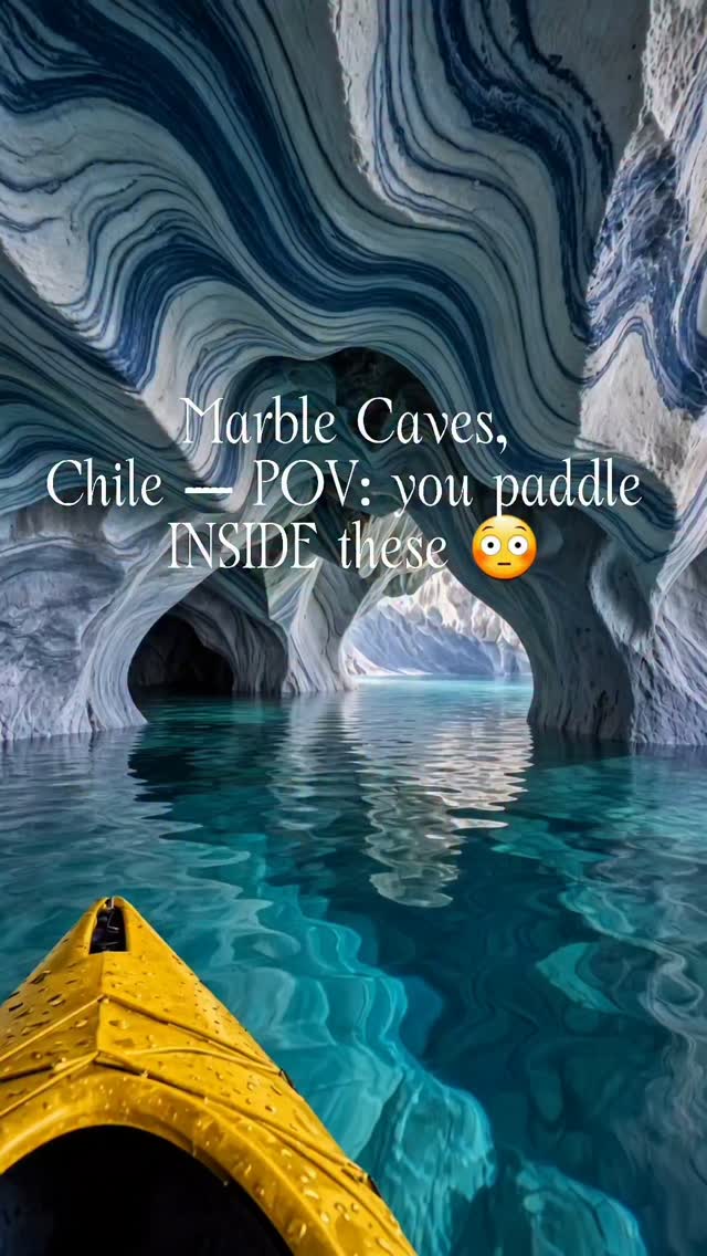 Patagonian Caves Formed By Water Erosion