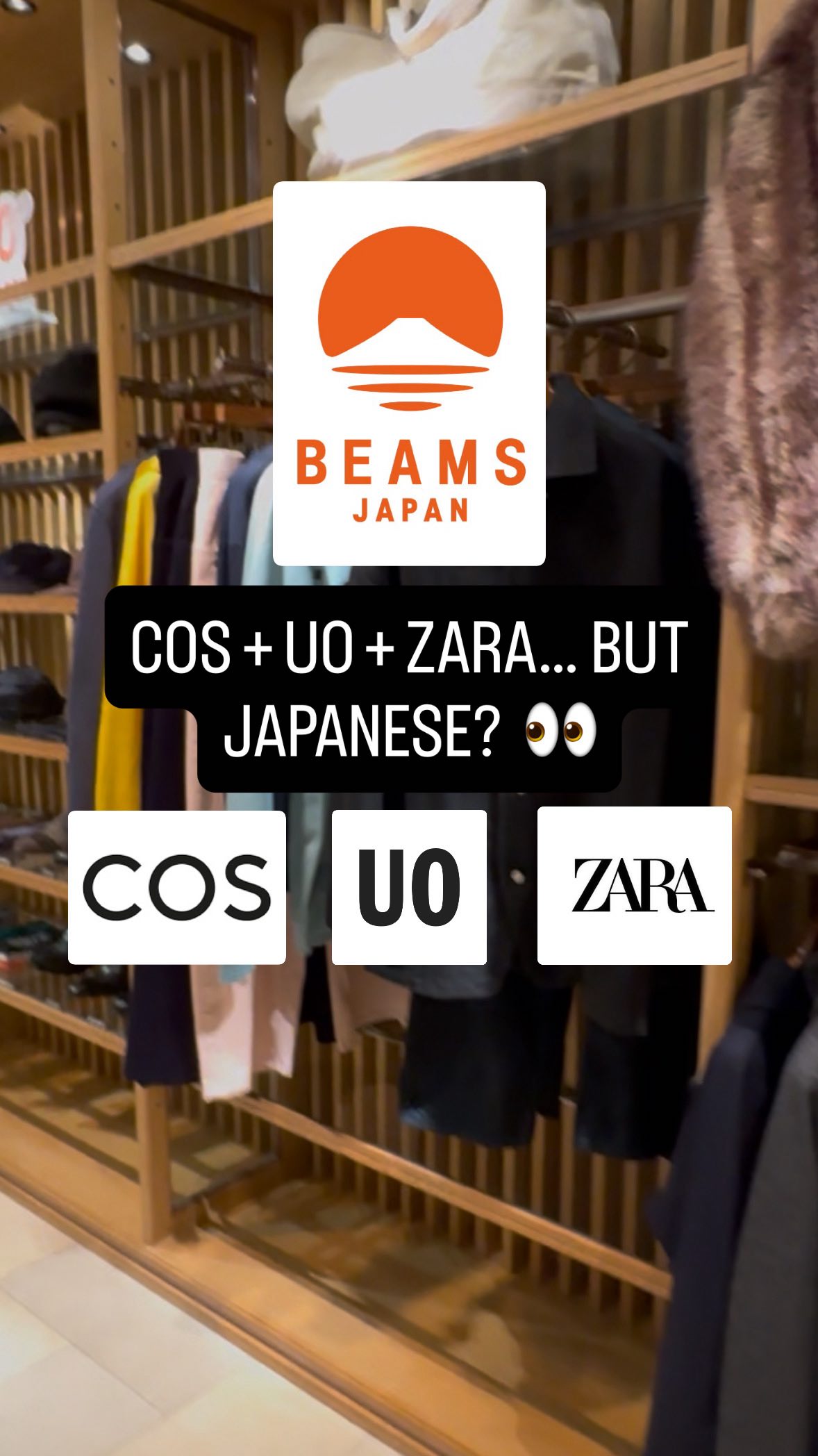 Japanese Fashion Store with Starbucks Collaboration