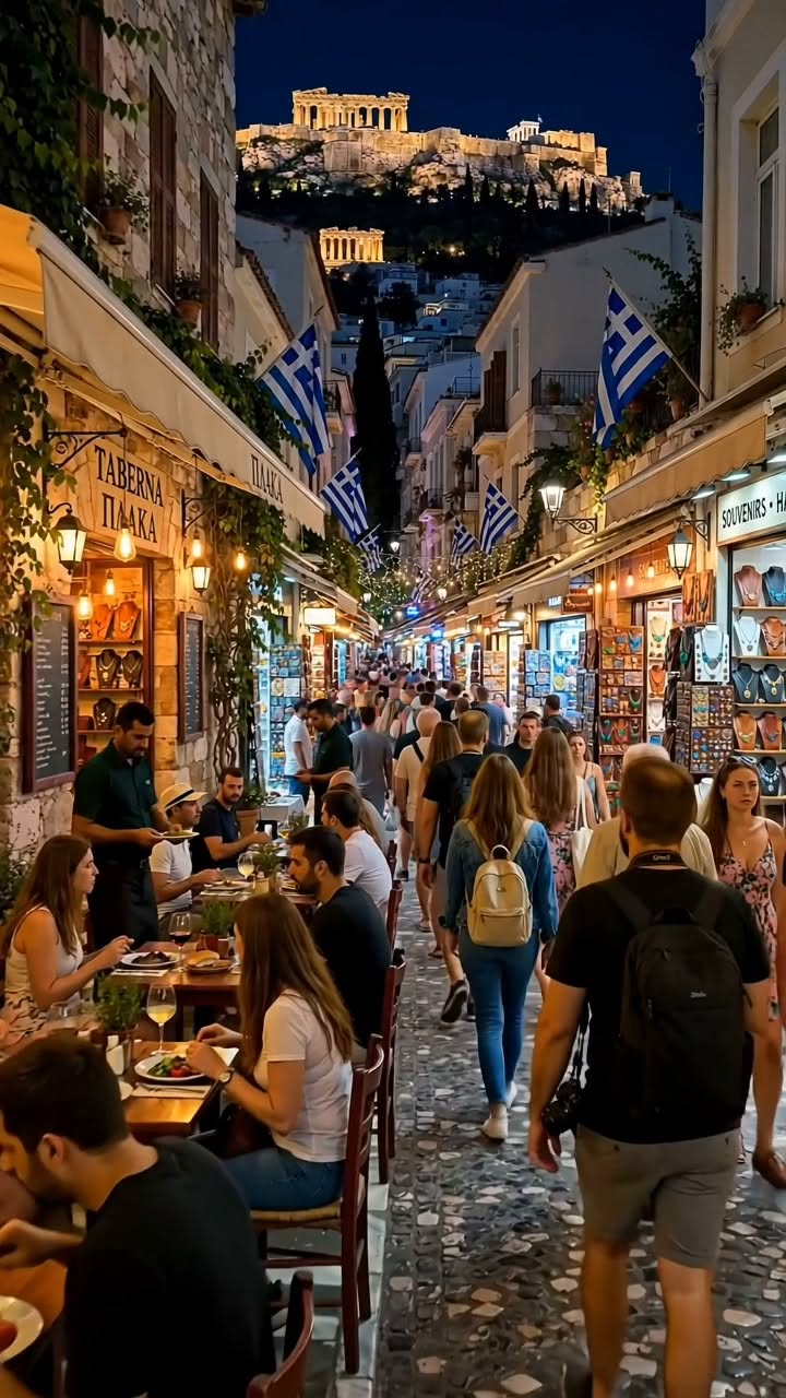 Athens' Plaka District: Historic Streets and Acropolis Views