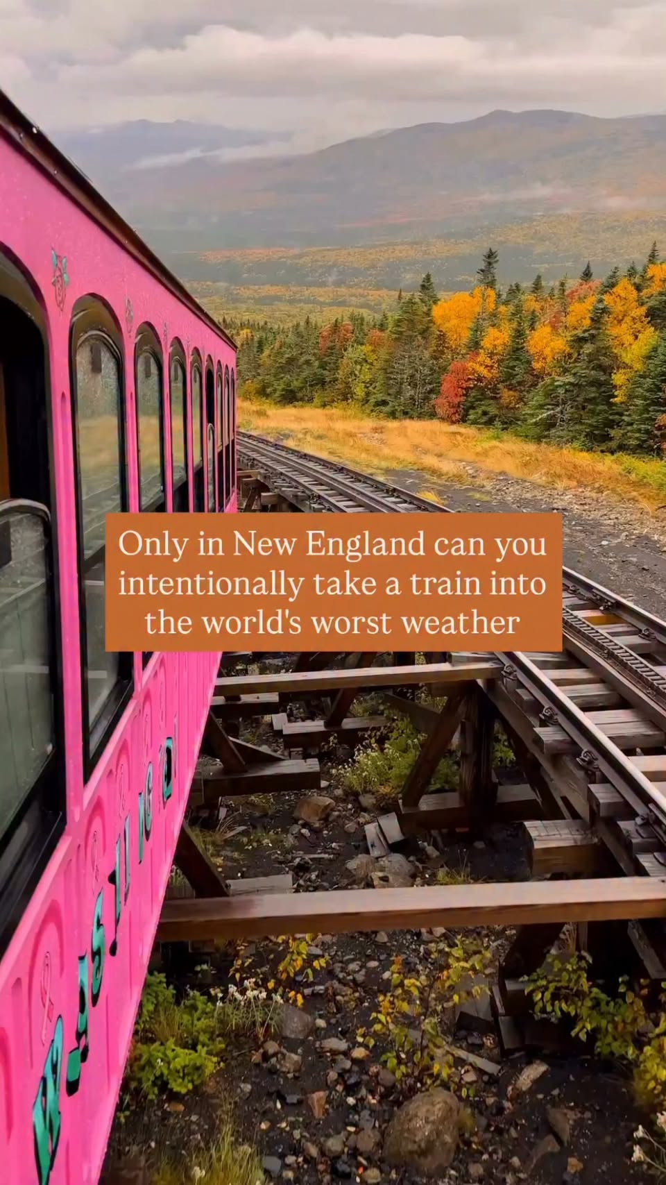 New Hampshire Mountain Train Ride