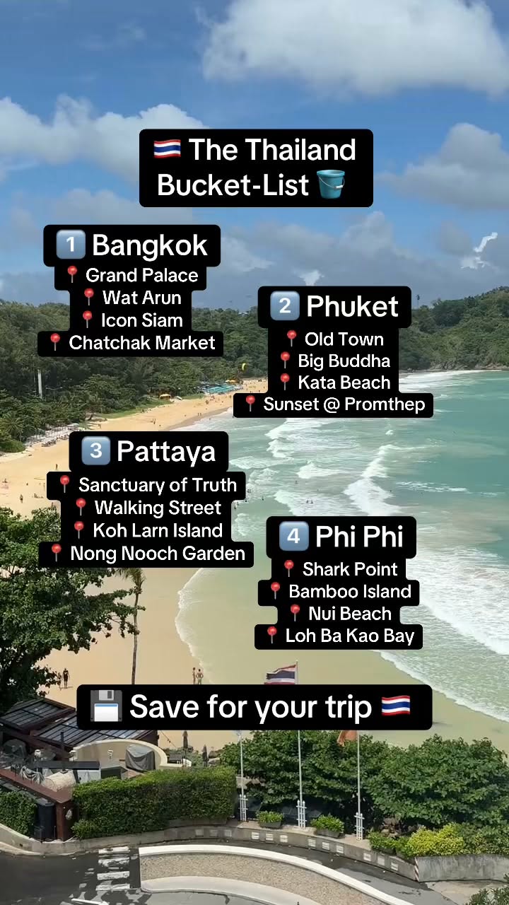 Thailand Bucket List: Bangkok, Phuket, Pattaya, and Phi Phi