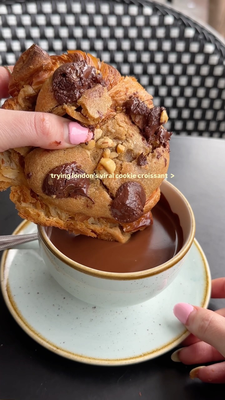 Philippe Conticini Cookie Croissant Dipped in Chocolate