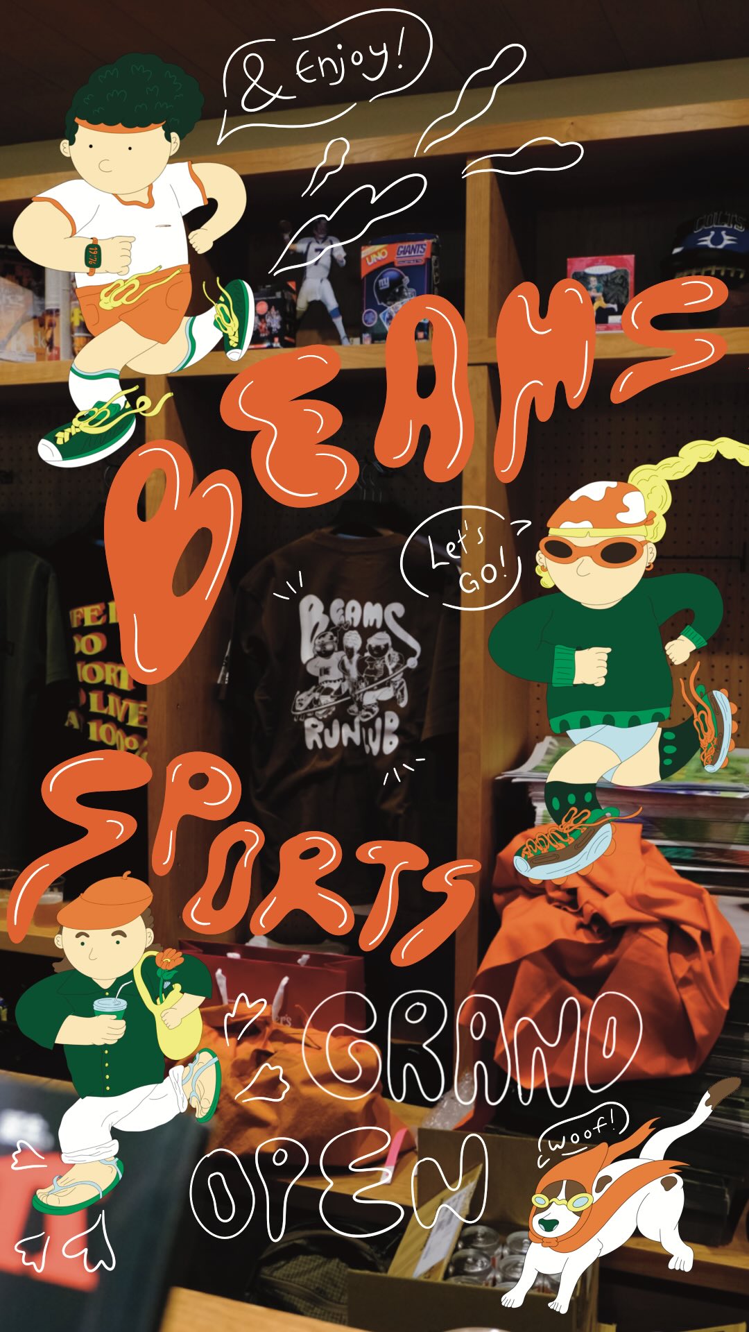 New Beams Sports Store Opens In Tokyo's Meiji Park