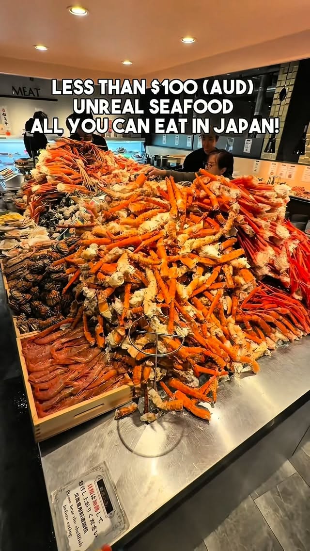 All-You-Can-Eat Seafood Buffet in Japan