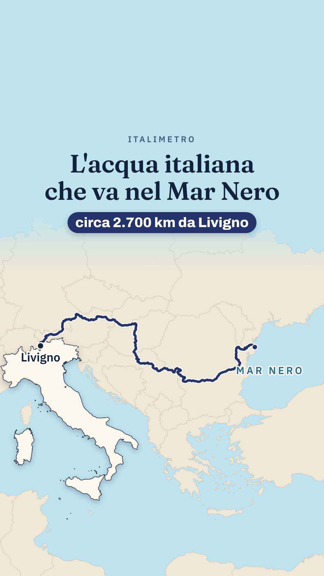 Italian Regions Draining Into The Black Sea