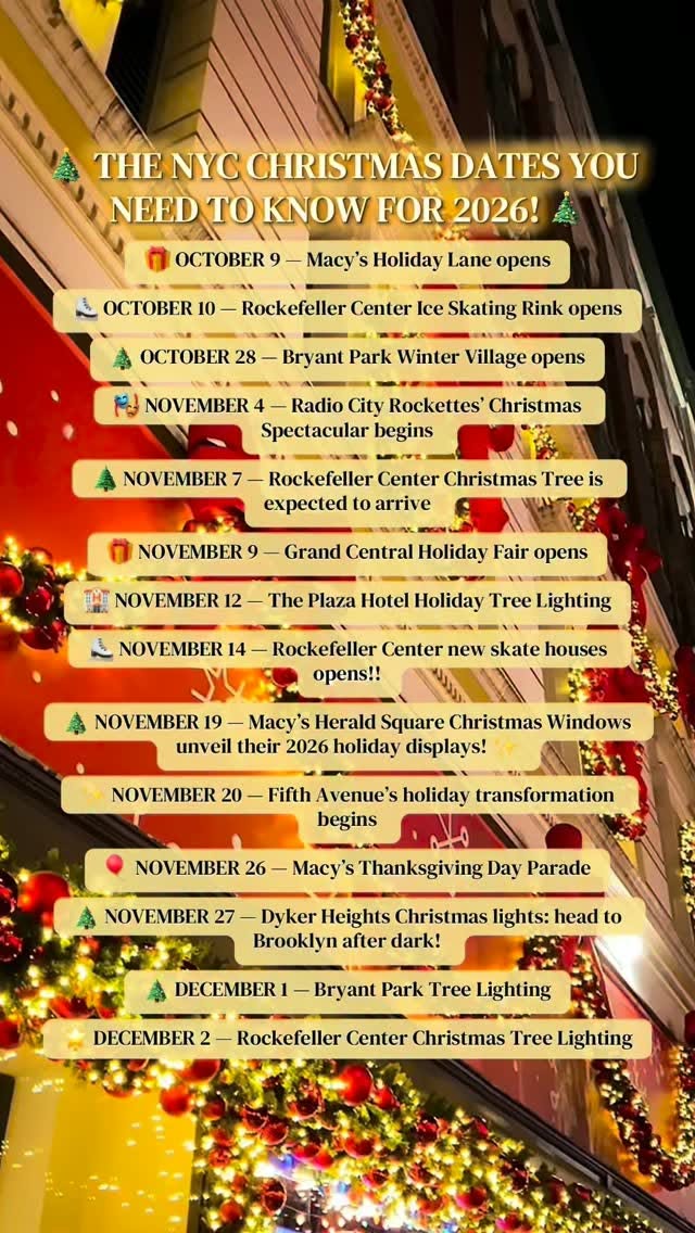 New York City's Iconic Christmas Attractions and Events