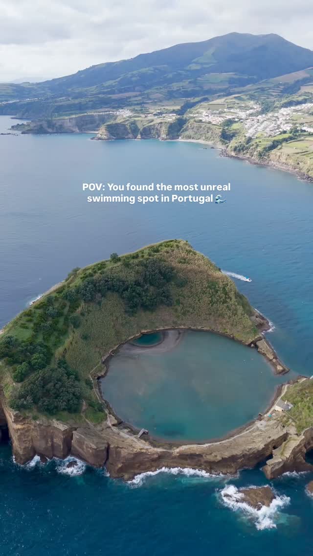 Volcanic Lagoon Off São Miguel Island