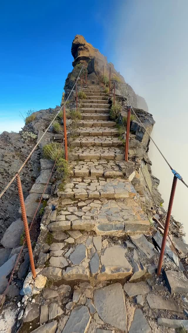 Climbing Stairs to Misty Mountain Peaks