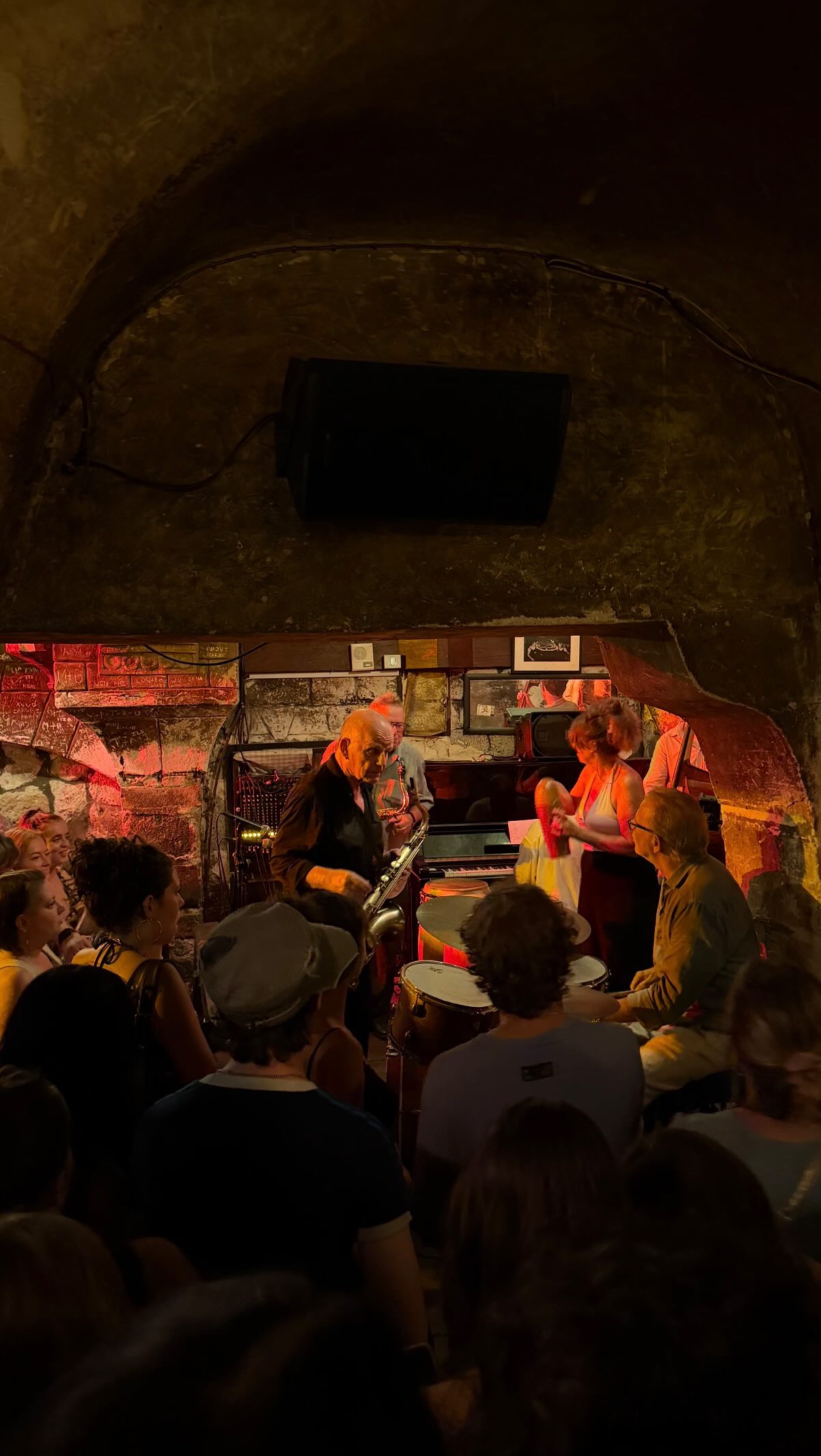 Parisian Jazz Club's Lively Atmosphere