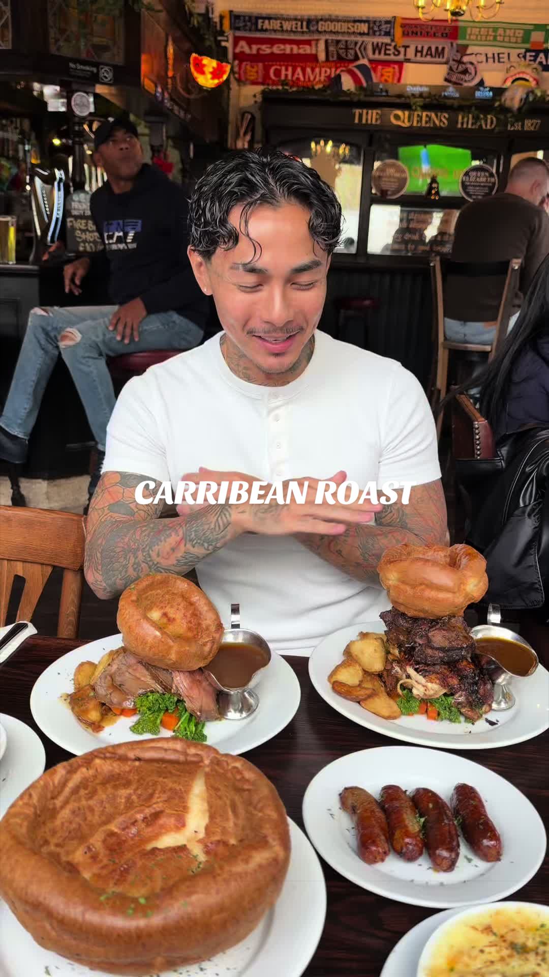 Caribbean Roast Dinner at East London Pub