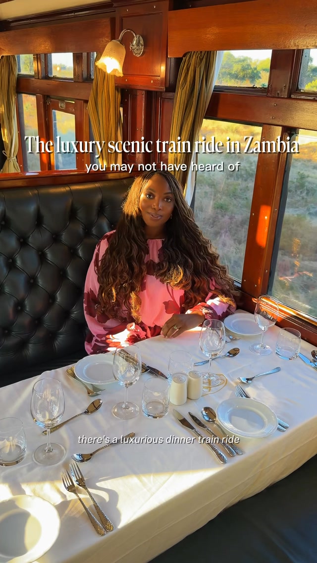 Luxury Train Ride with Victoria Falls Views