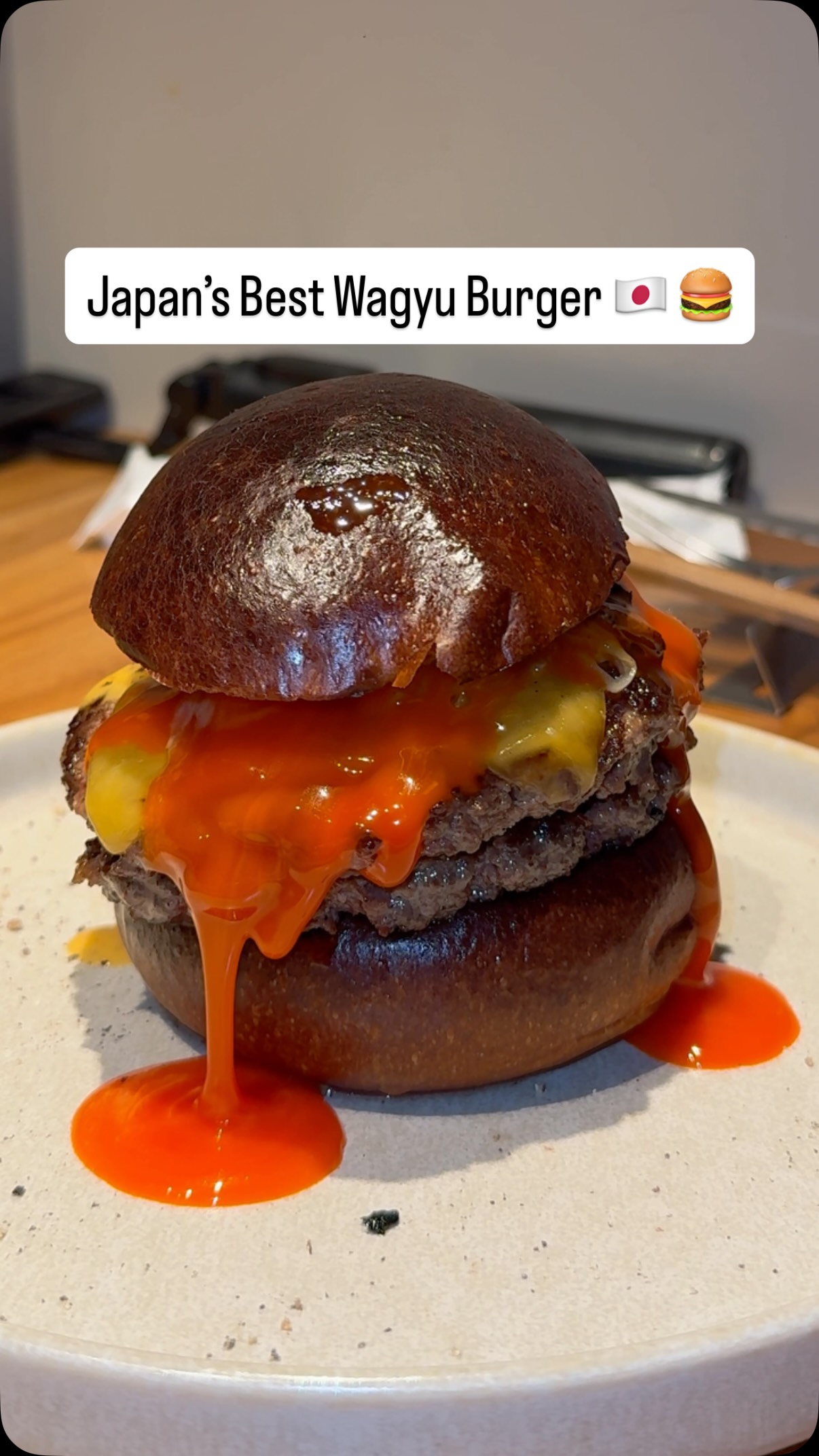 Osaka Restaurant Serves Top Wagyu Burger