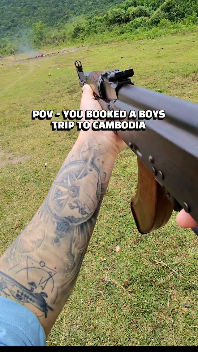 Cambodia Trip Featuring Extreme Shooting Range Activities