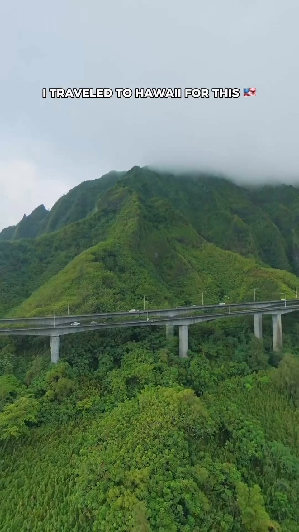 H-3 Highway Carved Through Koʻolau Mountains