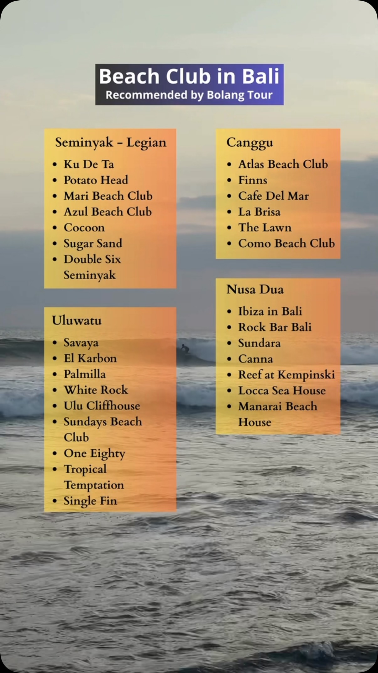 Top Bali Beach Clubs For Every Vibe