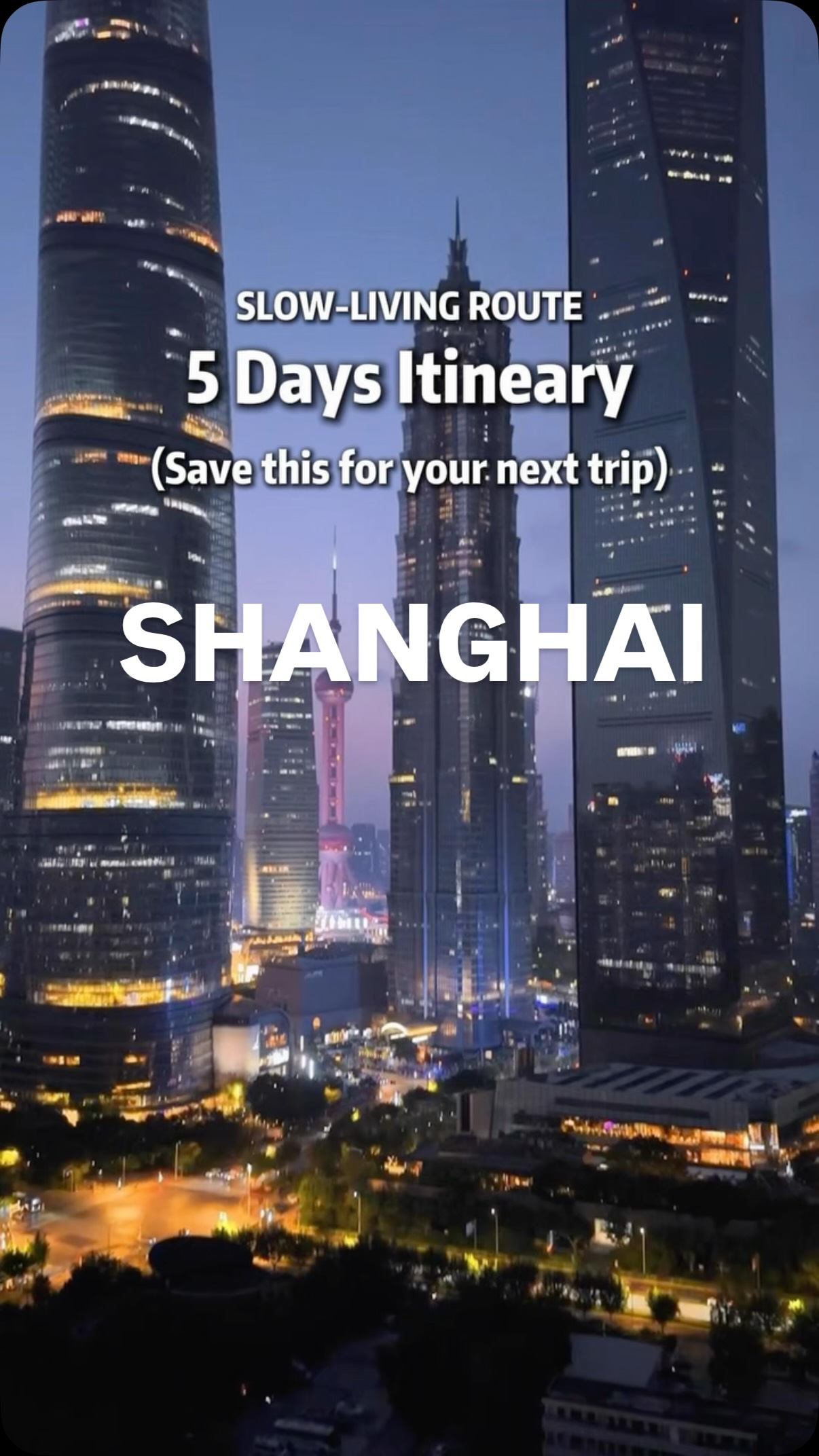Shanghai and Suzhou: Five Day Itinerary