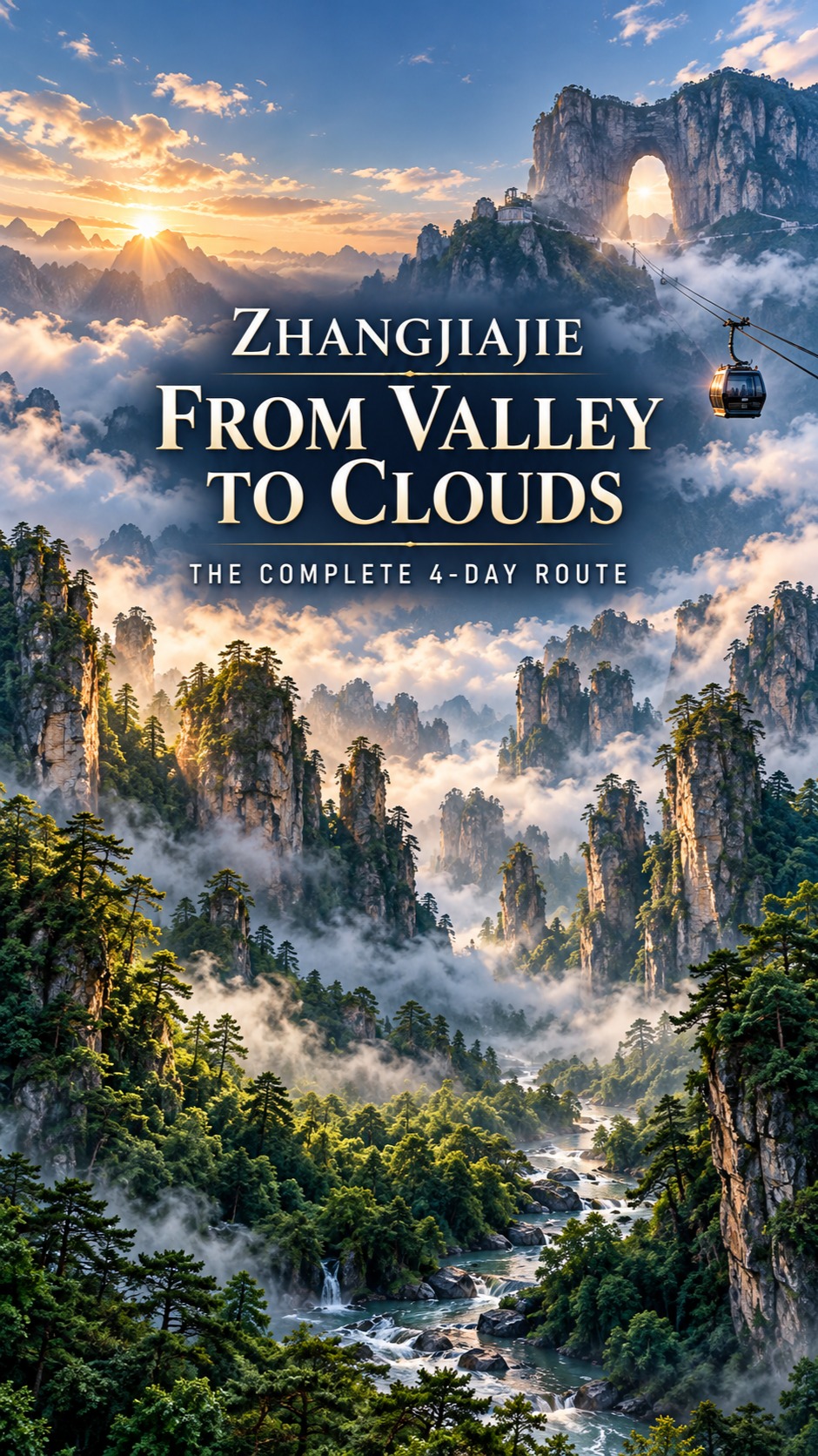 Zhangjiajie National Park and Tianmen Mountain Tour