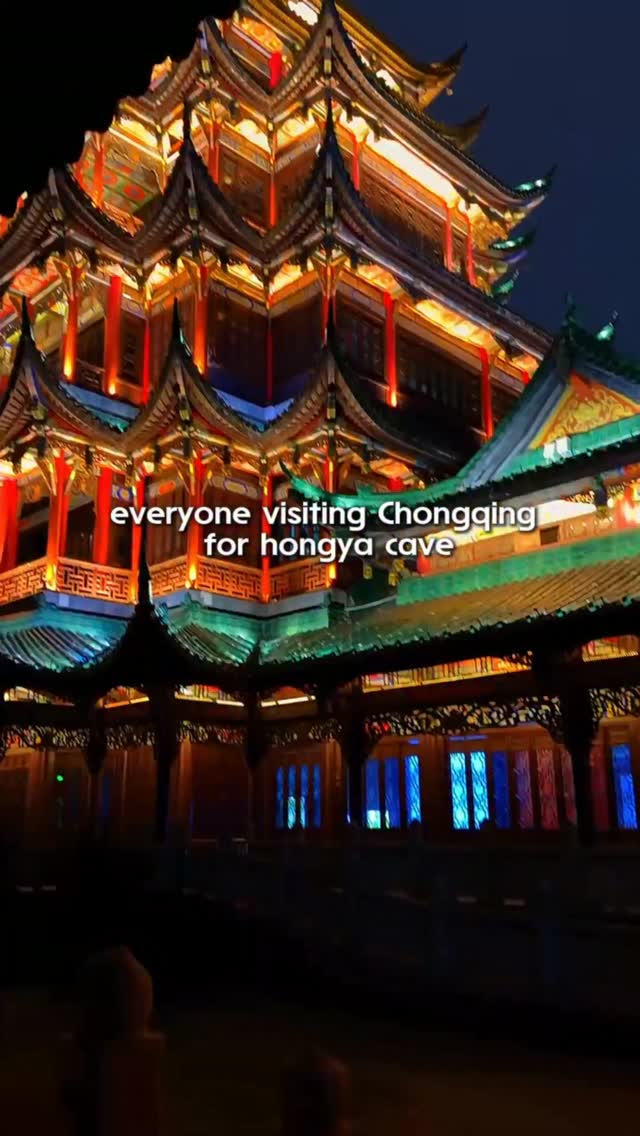 Chongqing's Grand Architecture: Hongya Cave & Hong'ensi Park