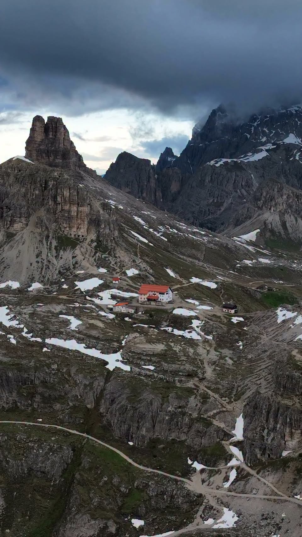 Dolomites Peaks And Trails In Aerial Video
