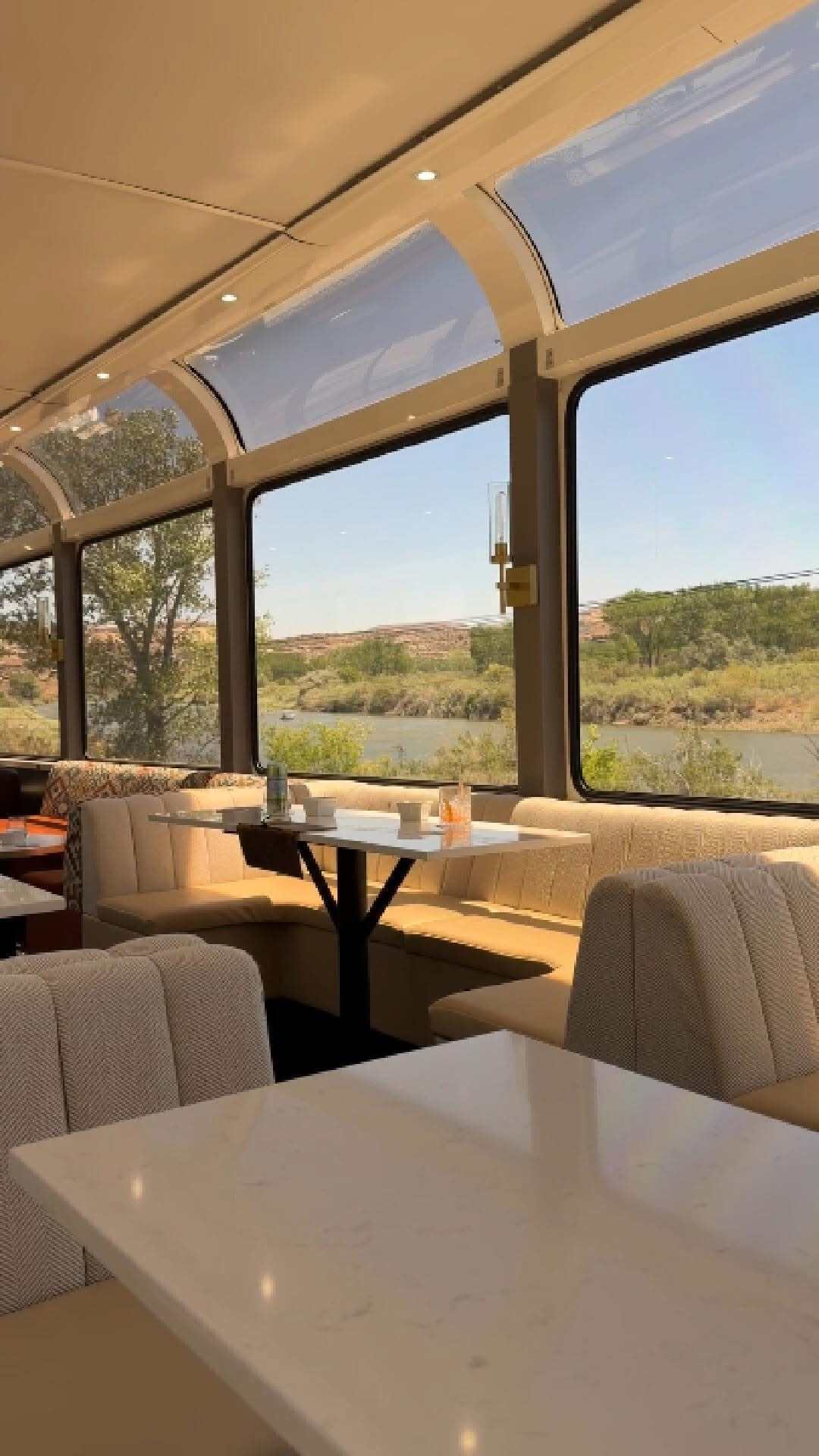 Southwest Train Journey Through Red Rock Canyons