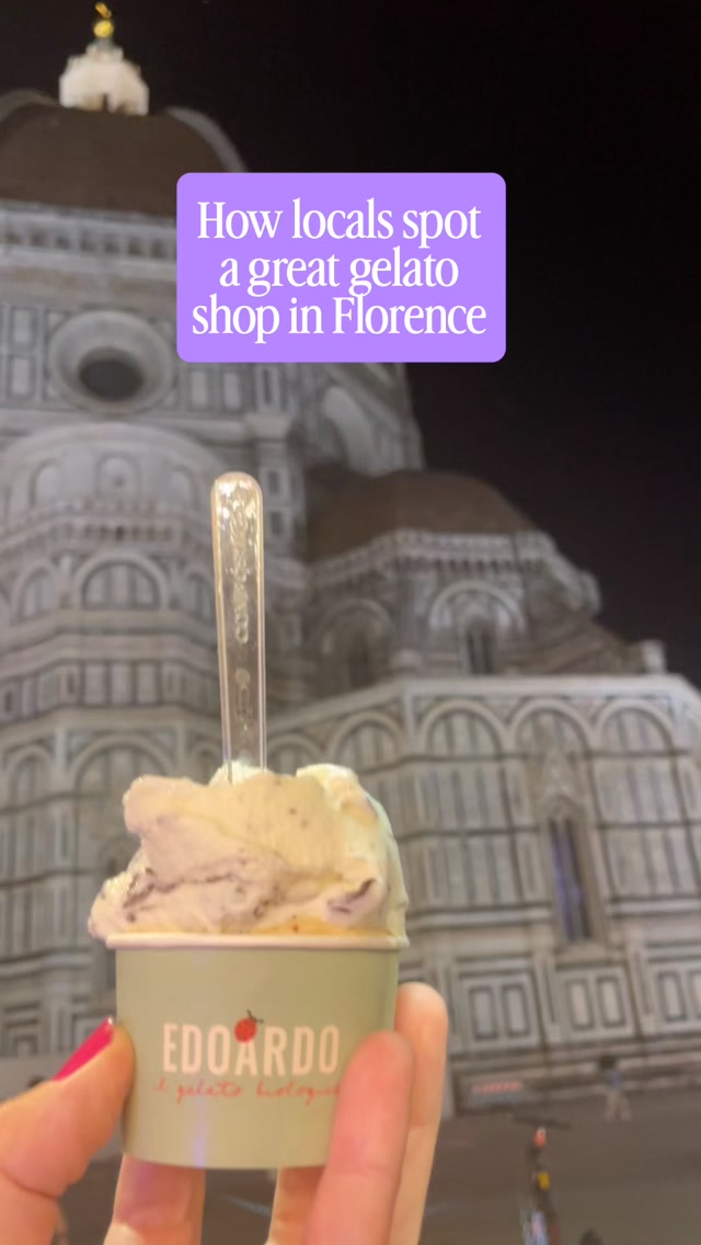 Florence Gelato Shops Featuring Natural Flavors