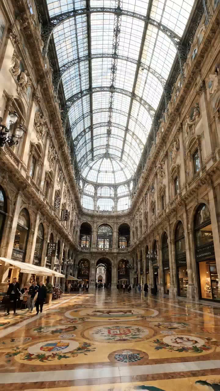 Milan's Architectural Masterpiece Shopping Arcade