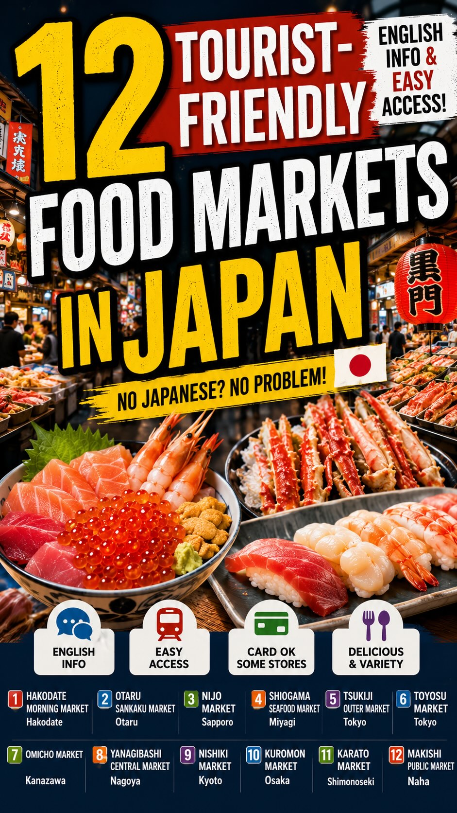 Explore Japan's Vibrant Tourist Food Markets