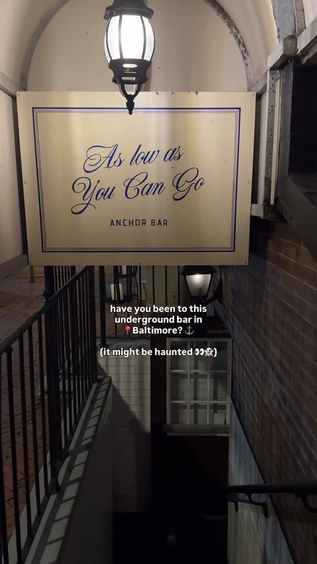 Baltimore's Historic Underground Anchor Tavern