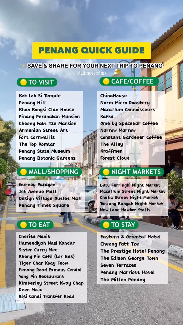 Penang Travel Guide: Attractions, Food, Shopping & Stays