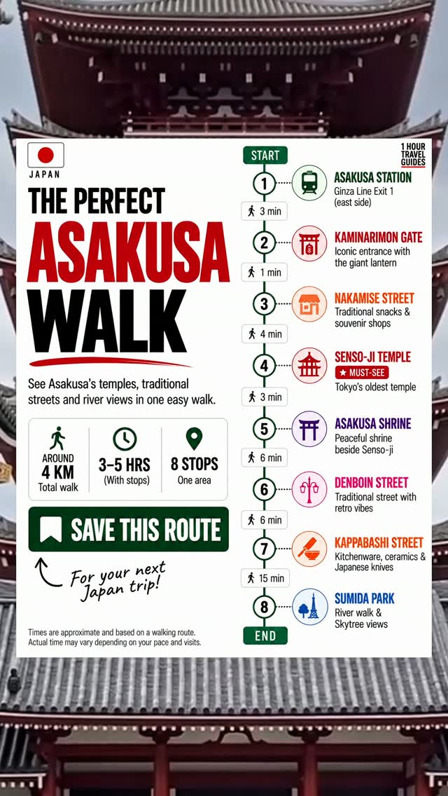 Asakusa Walking Tour: Temples, Shops, and Skytree Views