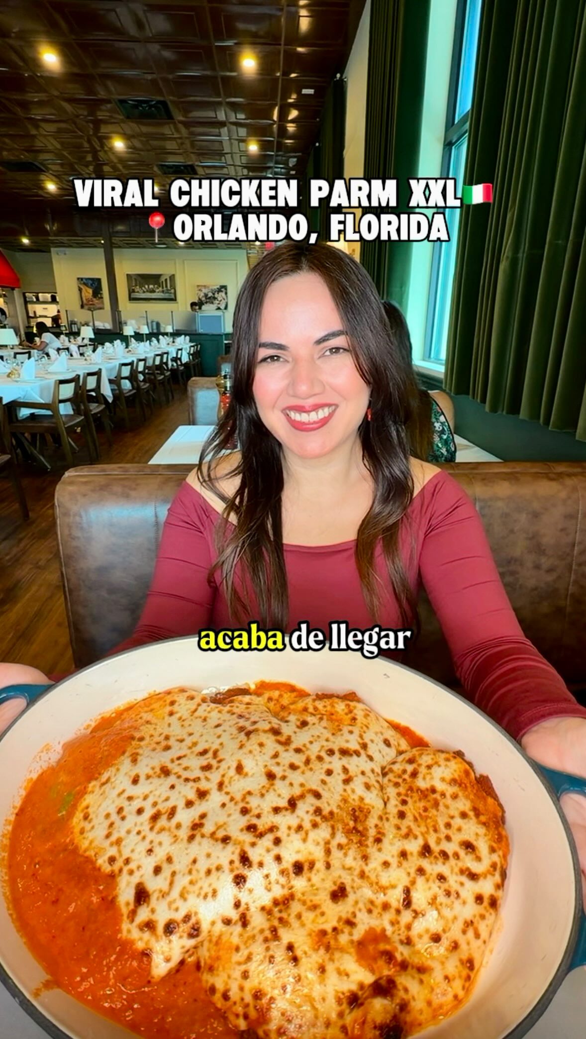 Orlando Italian Restaurant Features Giant Chicken Parmesan