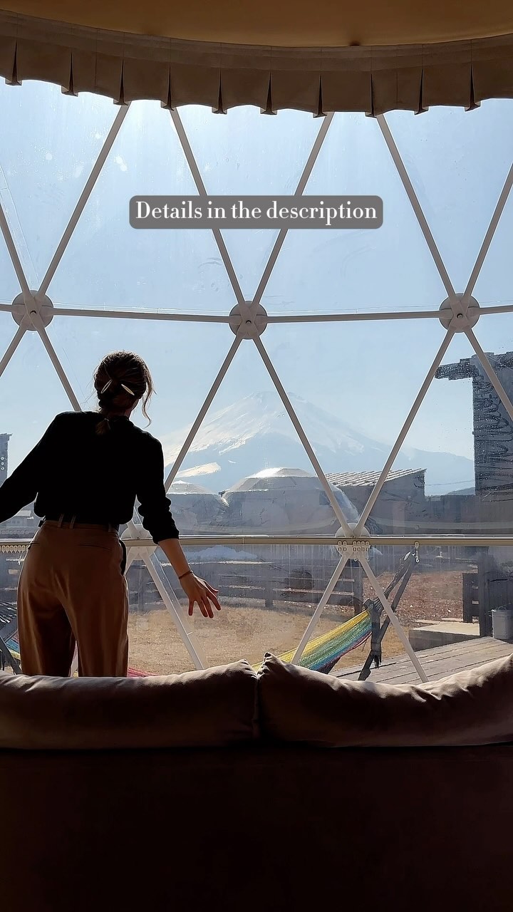 Glamping with Mount Fuji Views