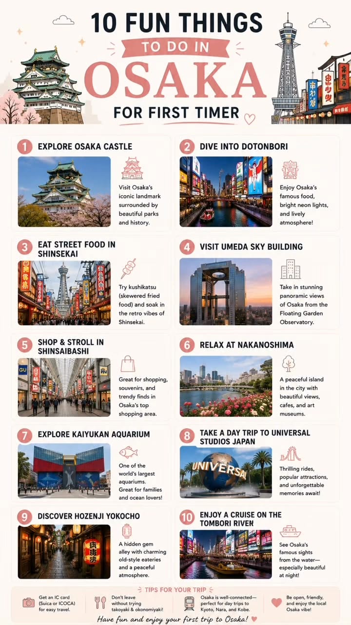 Osaka's Top Attractions And Day Trips