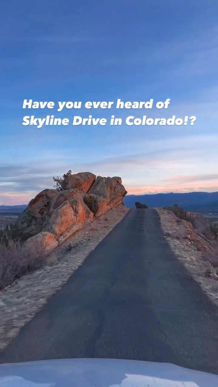 Scenic Colorado Drive Overlooking Cañon City
